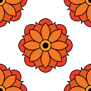 Beyaza izole edilmiş dekoratif etnik renk süsü. Tatil için iyi bir dekor. Yazdırma ve tebrik kartı için mükemmel.