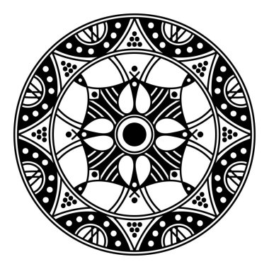 Soyut siyah beyaz çizgi çizimi, yetişkin ve büyük çocuklar için çevre çizimi.