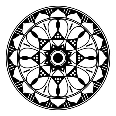 Soyut siyah beyaz çizgi çizimi, yetişkin ve büyük çocuklar için çevre çizimi.