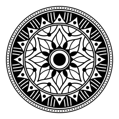 Soyut siyah beyaz çizgi çizimi, yetişkin ve büyük çocuklar için çevre çizimi.