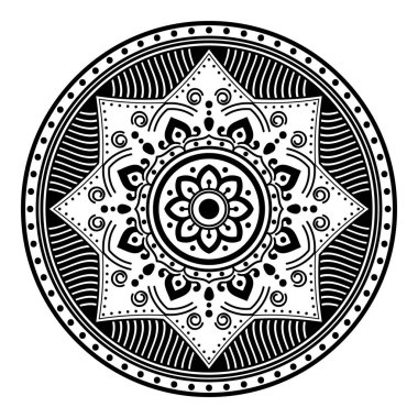 Soyut siyah beyaz çizgi çizimi, yetişkin ve büyük çocuklar için çevre çizimi.