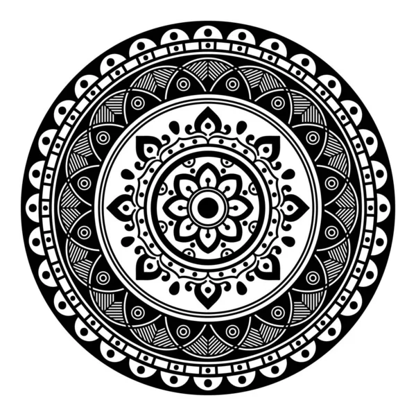 Mandala Coloring Book Arabic Pakistan Moroccan Turkish Indian Spain Motifs — Stock Vector