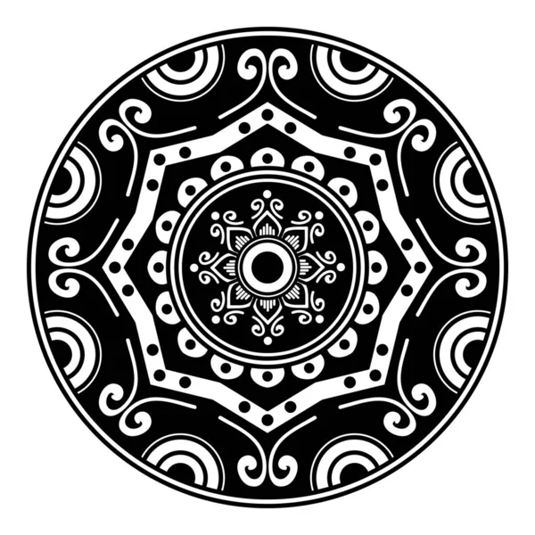 Mandala Coloring Book Decorative Ornament Can Used Coloring Book Greeting — 스톡 벡터