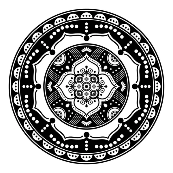 Mandala Para Colorir Livro Ornamento Redondo Decorativo Pode Ser Usado —  Vetores de Stock