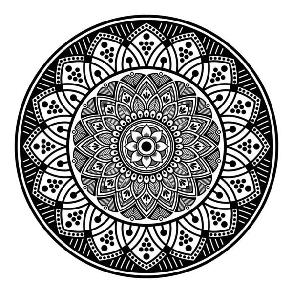 Mandala Ornamento Redondo Decorativo Puede Utilizar Para Tarjeta Felicitación Impresión — Archivo Imágenes Vectoriales