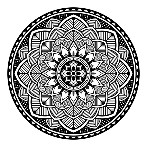 Mandala Ornamento Redondo Decorativo Puede Utilizar Para Tarjeta Felicitación Impresión — Vector de stock