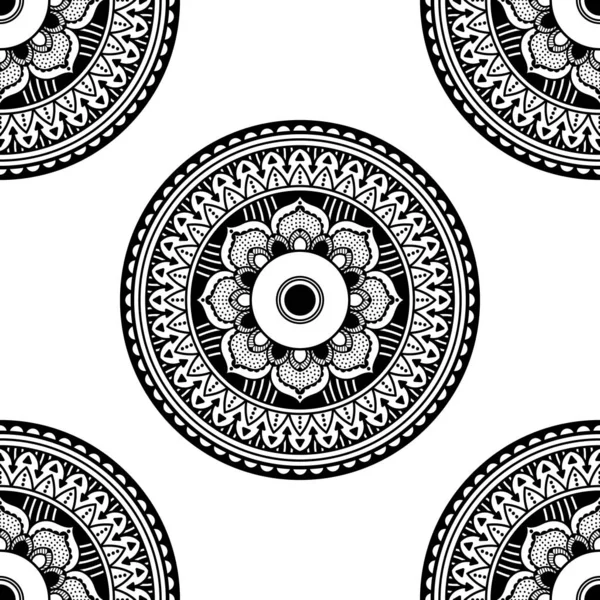 Abstract Vector Mandala Coloring Page — 스톡 벡터