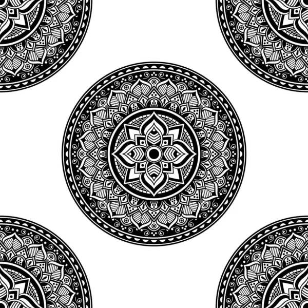 Mandala Vectorial Abstracto Para Colorear Página — Vector de stock