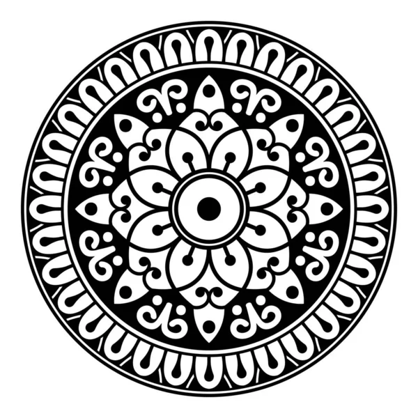 Abstract Vector Mandala Pentru Pagina Colorat — Vector de stoc