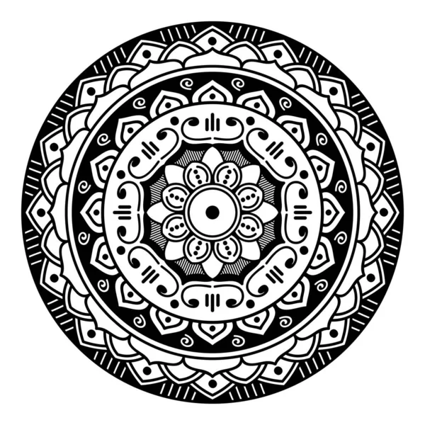 Mandala Vectoriel Abstrait Pour Colorier — Image vectorielle