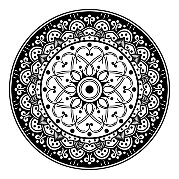 Abstract Vector Mandala Coloring Page — 스톡 벡터