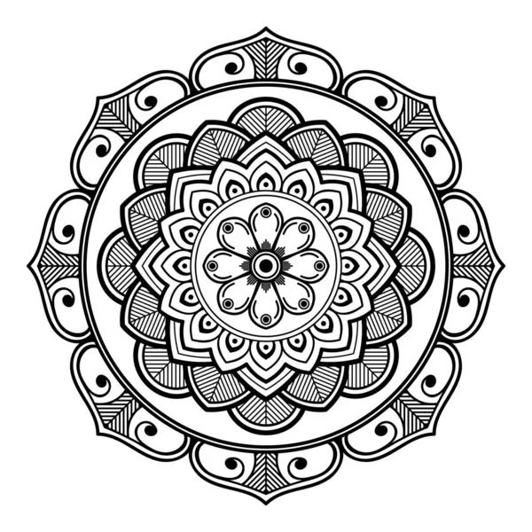 Mandala Kifestőkönyv Arab Pakisztáni Marokkói Török Indiai Spanyol Motívumok — Stock Vector