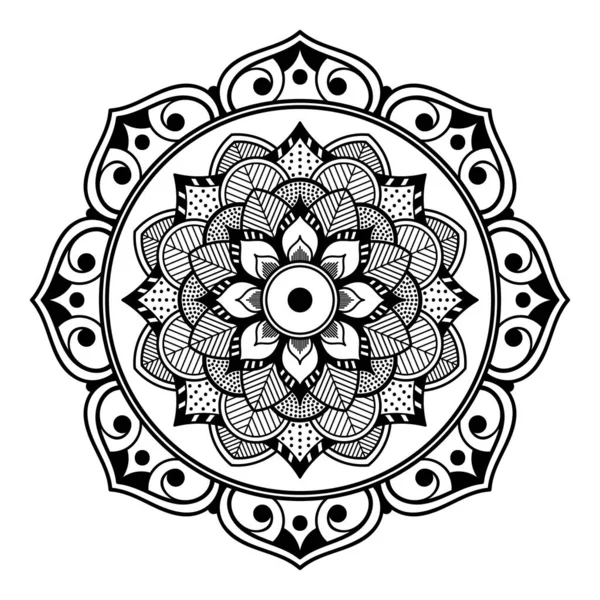 Mandala Kifestőkönyv Arab Pakisztáni Marokkói Török Indiai Spanyol Motívumok — Stock Vector