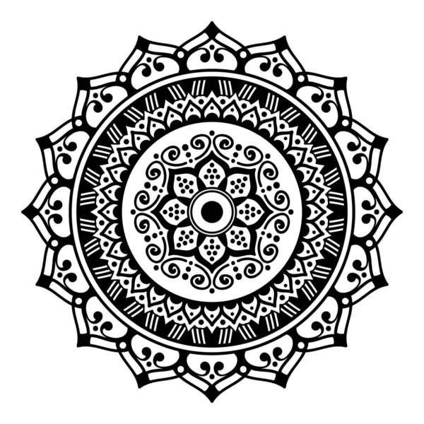 Mandala Coloring Book Arabic Pakistan Moroccan Turkish Indian Spain Motifs — 스톡 벡터