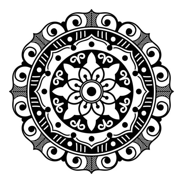 Mandala Coloring Book Arabic Pakistan Moroccan Turkish Indian Spain Motifs — 스톡 벡터