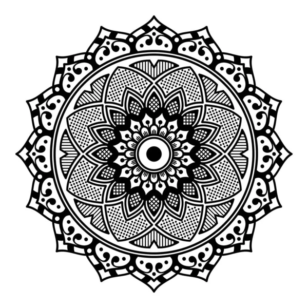 Mandala Coloring Book Arabic Pakistan Moroccan Turkish Indian Spain Motifs — 스톡 벡터