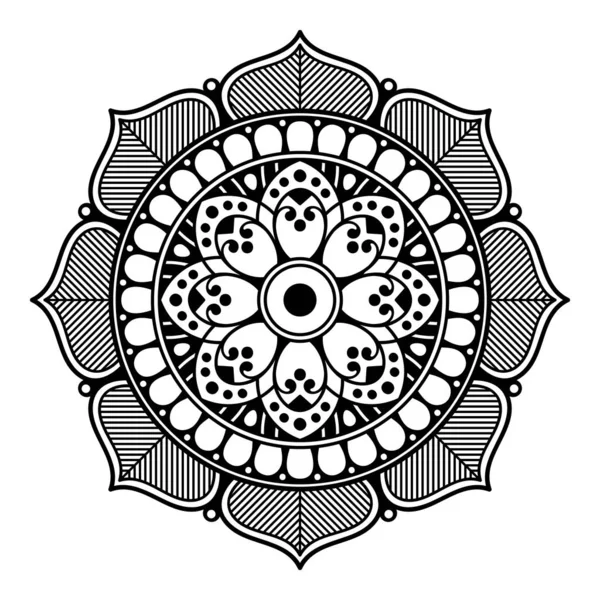 Mandala Ornamento Redondo Decorativo Puede Utilizar Para Tarjeta Felicitación Impresión — Archivo Imágenes Vectoriales
