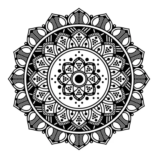 Mandala Ornamento Redondo Decorativo Puede Utilizar Para Tarjeta Felicitación Impresión — Vector de stock