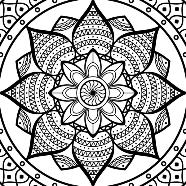 Mandala Ornamento Redondo Decorativo Puede Utilizar Para Tarjeta Felicitación Impresión — Archivo Imágenes Vectoriales