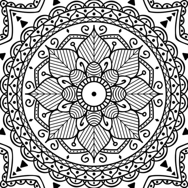 Mandala Dekoratives Rundes Ornament Kann Für Grußkarten Den Druck Von — Stockvektor