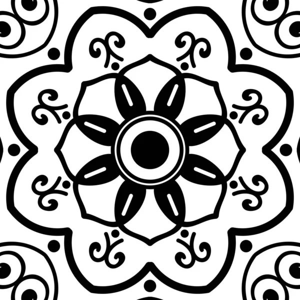 Mandala Ornamento Redondo Decorativo Puede Utilizar Para Tarjeta Felicitación Impresión — Vector de stock