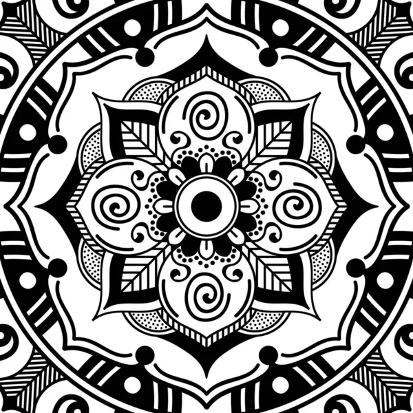 Mandala Ornamento Redondo Decorativo Puede Utilizar Para Tarjeta Felicitación Impresión — Vector de stock