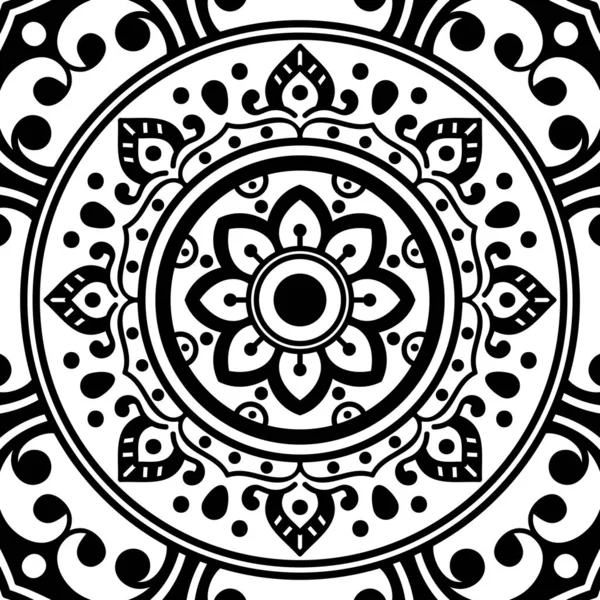 Mandala Ornamento Redondo Decorativo Puede Utilizar Para Tarjeta Felicitación Impresión — Archivo Imágenes Vectoriales