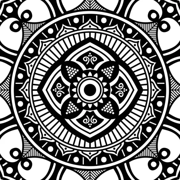 Mandala Ornamento Redondo Decorativo Puede Utilizar Para Tarjeta Felicitación Impresión — Vector de stock