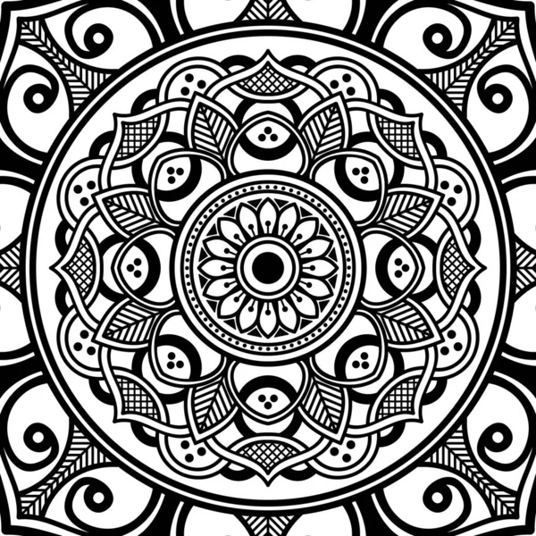 Mandala Ornamento Redondo Decorativo Puede Utilizar Para Tarjeta Felicitación Impresión — Vector de stock