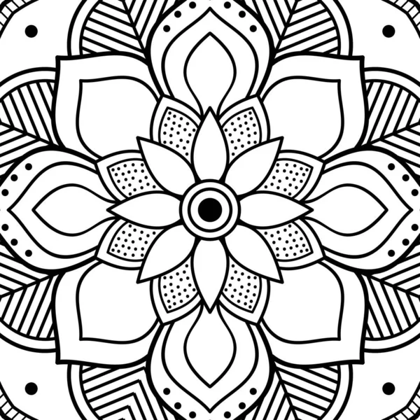 Mandala Ornamento Decorativo Pode Ser Usado Para Cartão Saudação Telefone —  Vetores de Stock