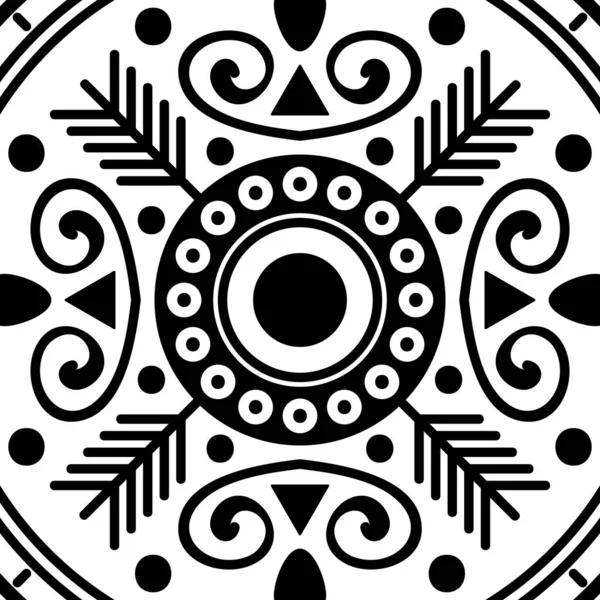 Adorno Decorativo Mandala Puede Utilizar Para Tarjeta Felicitación Impresión Caja — Vector de stock