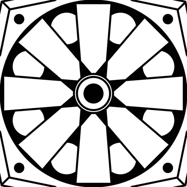 Adorno Decorativo Mandala Puede Utilizar Para Tarjeta Felicitación Impresión Caja — Vector de stock