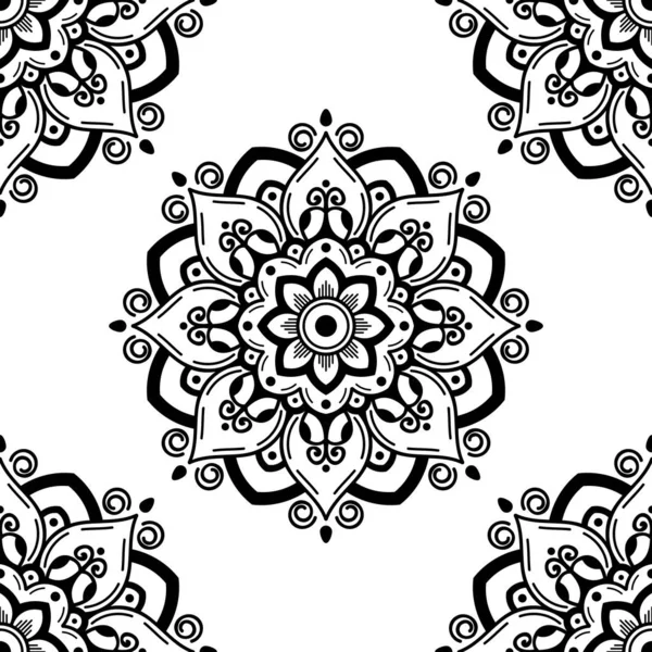 Ornement Ethnique Mandala Arabe Pakistan Maroc Turc Inde Espagne Motifs — Image vectorielle