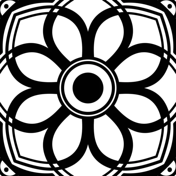 Mandala kusursuz desen. El çizimi arkaplan, vektör beyaz üzerine izole