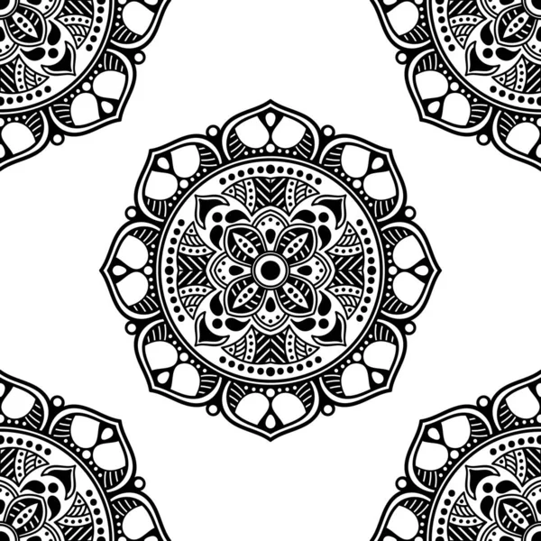 Fundo Quadrado Gráfico Abstrato Com Padrão Geométrico Mandala Ilustração Vetorial —  Vetores de Stock