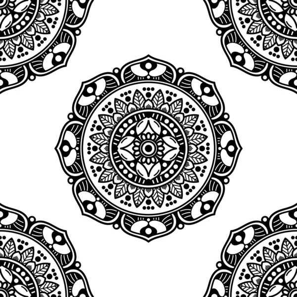 Абстрактний Графічний Квадратний Фон Мандала Геометричним Візерунком Векторні Ілюстрації — стоковий вектор