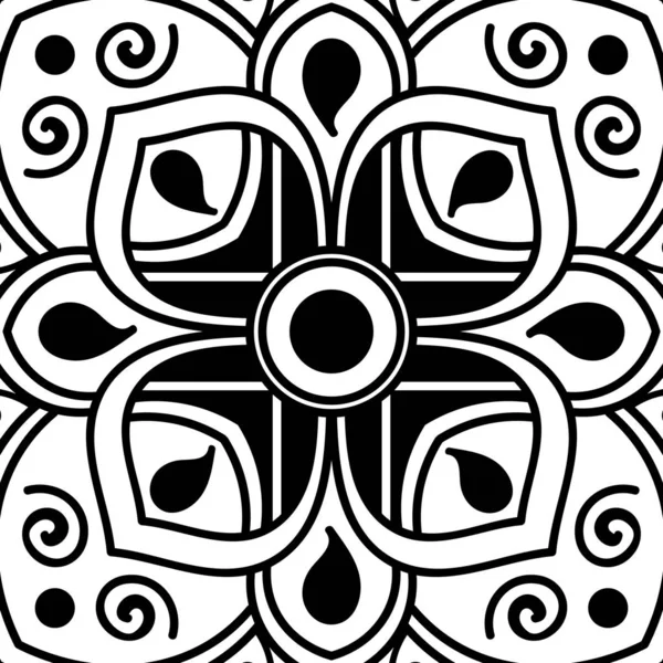 Mandala Ornamento Redondo Decorativo Puede Utilizar Para Tarjeta Felicitación Impresión — Vector de stock