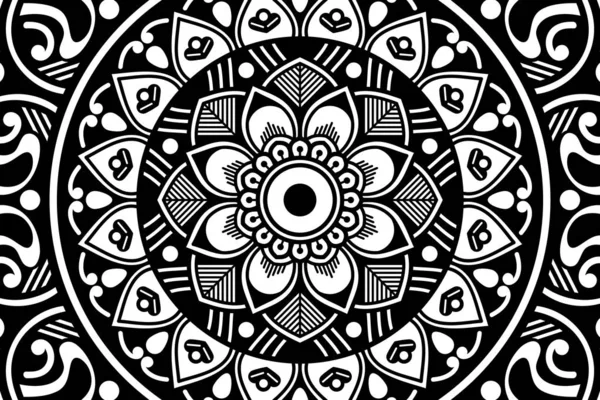 Mandala Ozdobny Okrągły Ornament Może Być Używany Karty Okolicznościowe Drukowanie — Wektor stockowy