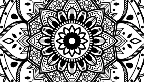 Mandala Decoratieve Ronde Ornament Kan Worden Gebruikt Voor Wenskaart Telefoon — Stockvector