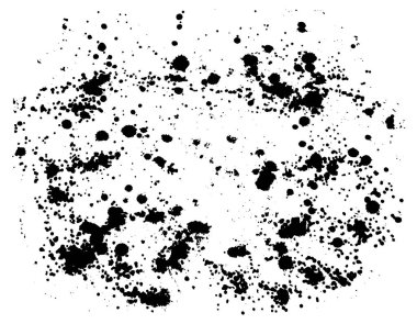 siyah vektör boyama splatter damla