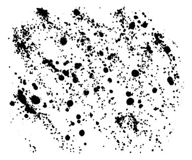 siyah vektör boyama splatter damla