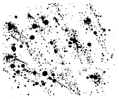 siyah vektör boyama splatter damla