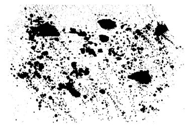 siyah vektör boyama splatter damla