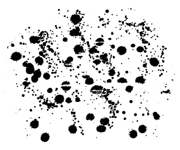 黑色矢量油漆滴飞溅 — 图库矢量图片
