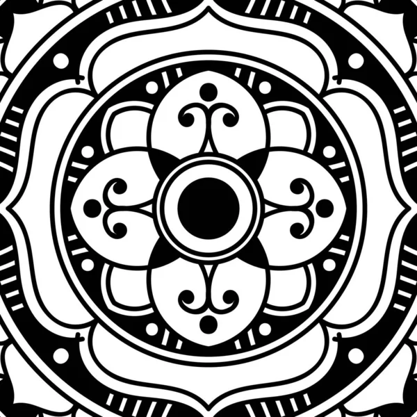 Mandala Ornamento Redondo Decorativo Puede Utilizar Para Tarjeta Felicitación Impresión — Vector de stock