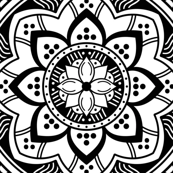 Mandala Ornamento Redondo Decorativo Puede Utilizar Para Tarjeta Felicitación Impresión — Vector de stock