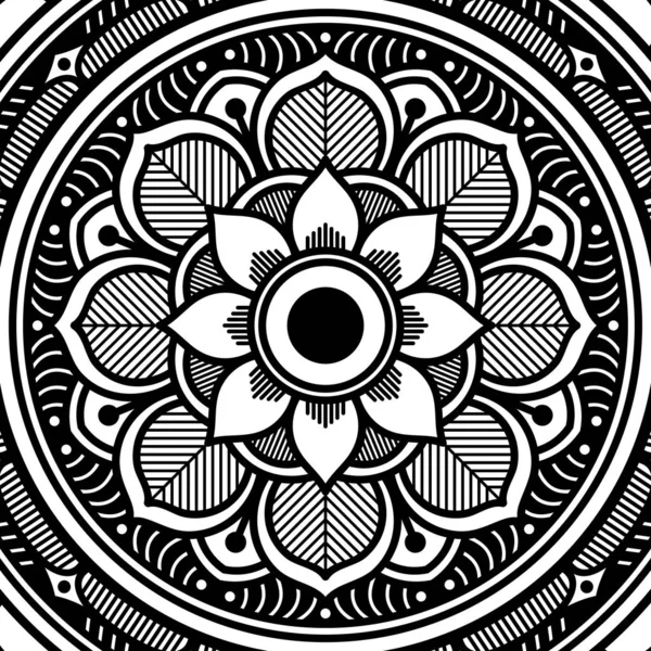 Mandala Ornamento Redondo Decorativo Puede Utilizar Para Tarjeta Felicitación Impresión — Archivo Imágenes Vectoriales