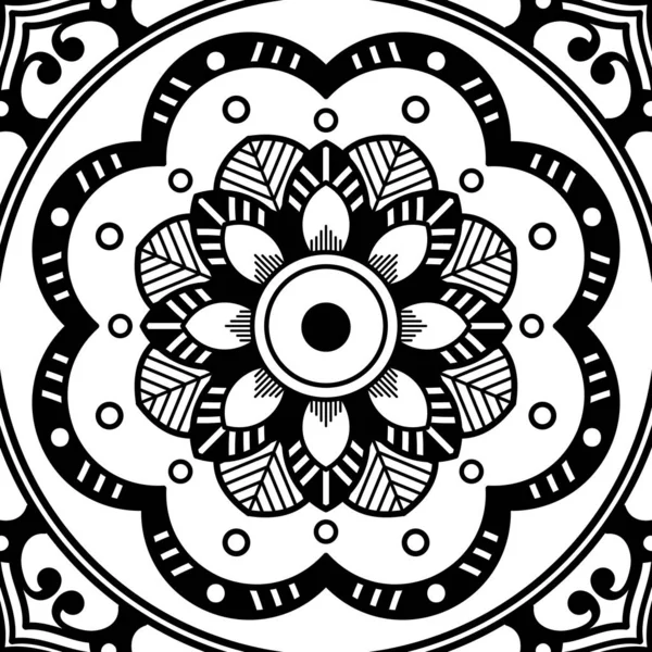 Mandala Ornamento Redondo Decorativo Puede Utilizar Para Tarjeta Felicitación Impresión — Archivo Imágenes Vectoriales