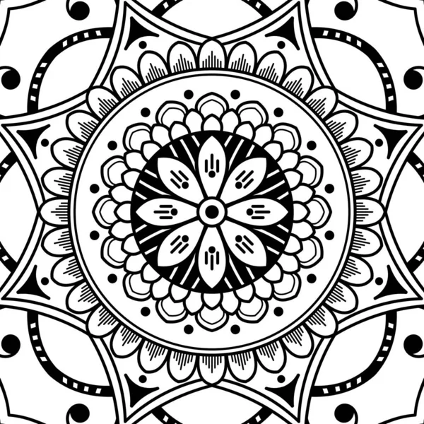 Mandala Ornamento Redondo Decorativo Puede Utilizar Para Tarjeta Felicitación Impresión — Vector de stock