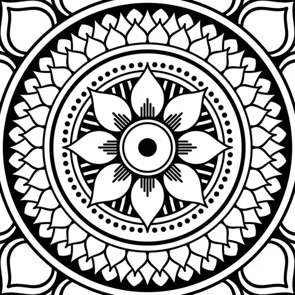 Mandala Ornamento Redondo Decorativo Puede Utilizar Para Tarjeta Felicitación Impresión — Vector de stock